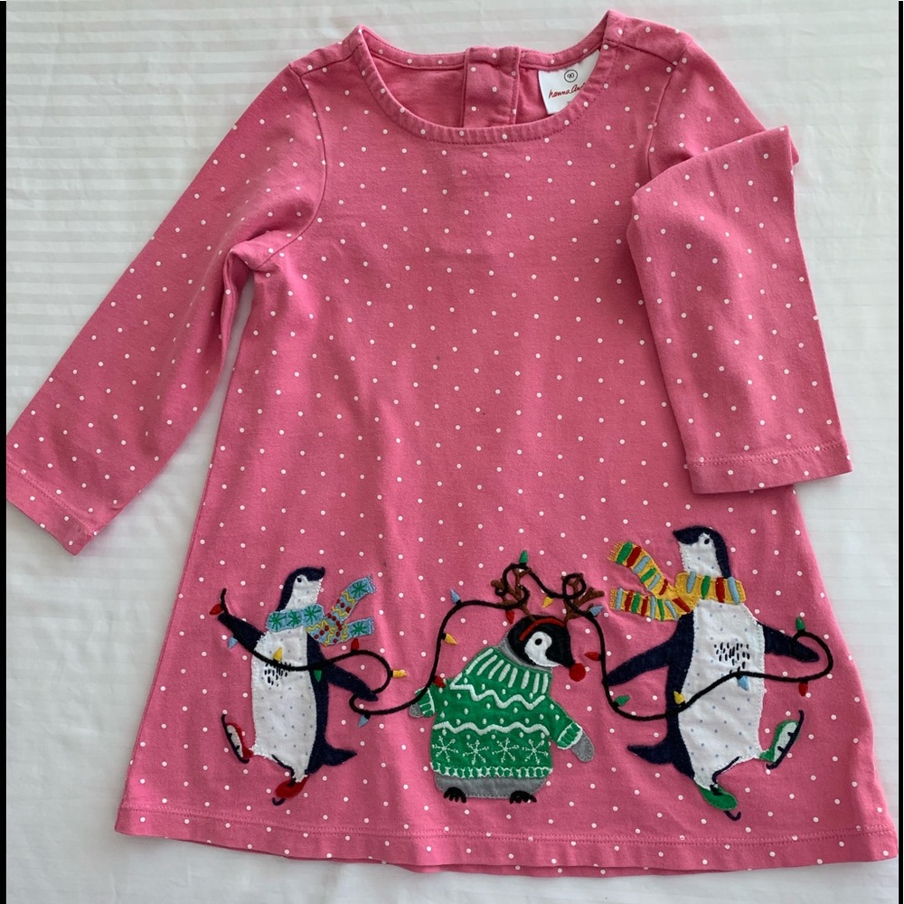 Hanna Andersson Dancing Penguins Girls Dress